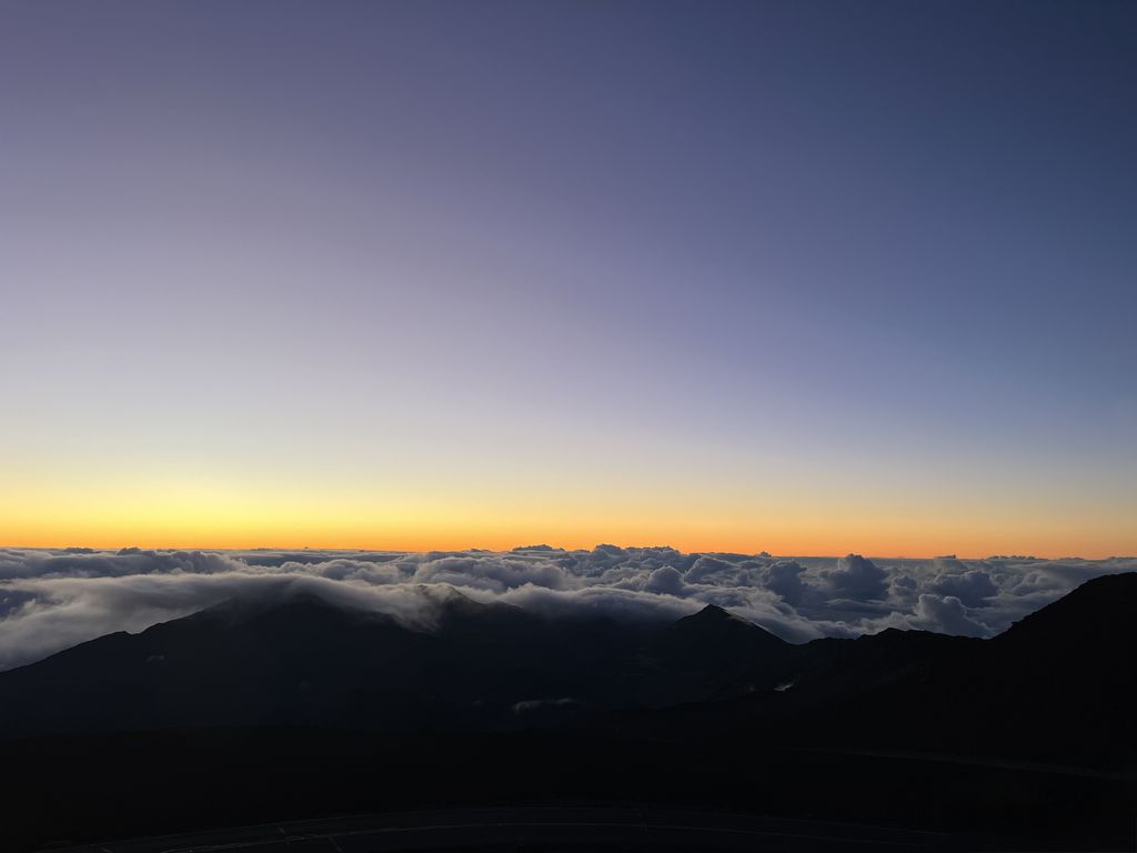 We woke up at 2am to leave for the sunrise at Haleakala.