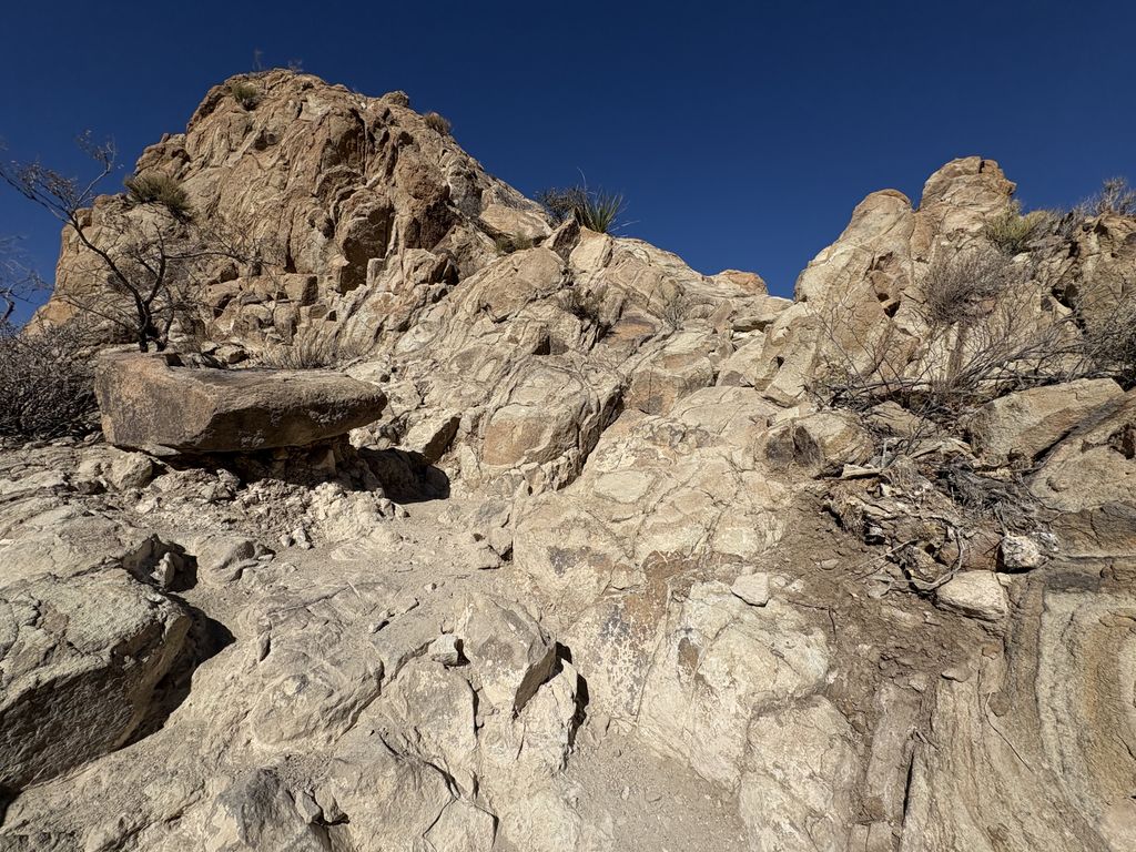 Some rocks we had to climb over to get to the top.