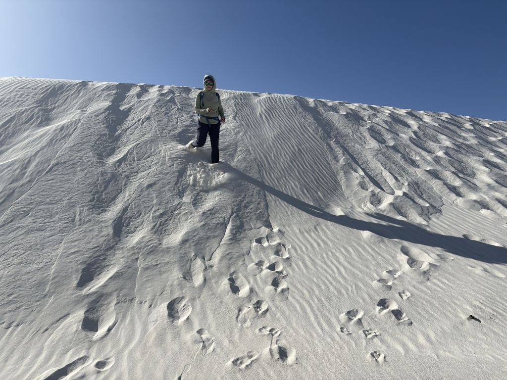 The best part - sliding down.