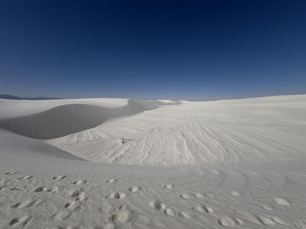A view of the dunes on the trail.